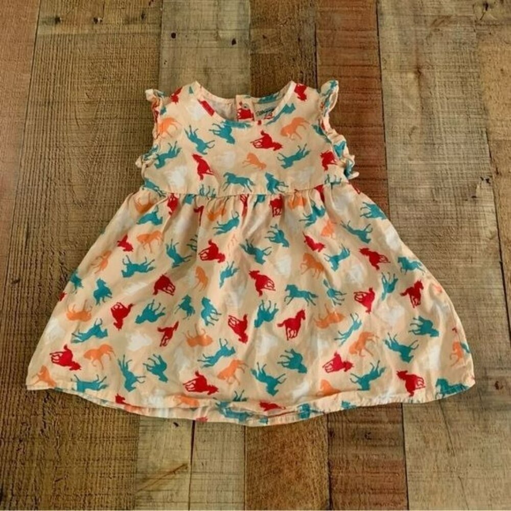 Wrangler girls horse dress with flutter sleeves -18M